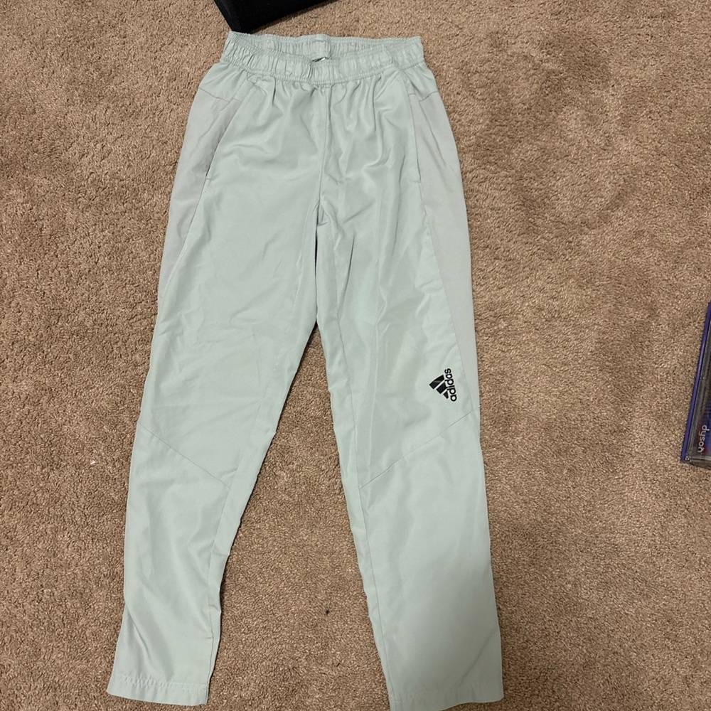 Adidas Pale Gray Athletic Pants